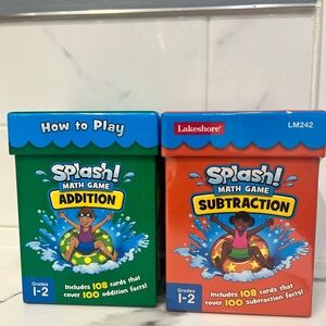 Splash! Grade 1-2 New/Open box Math Game Set - Addition &‎ Subtraction